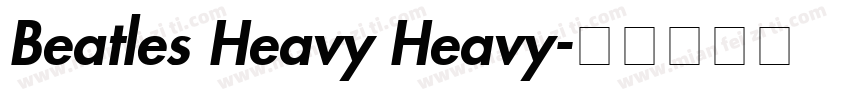 Beatles Heavy Heavy字体转换